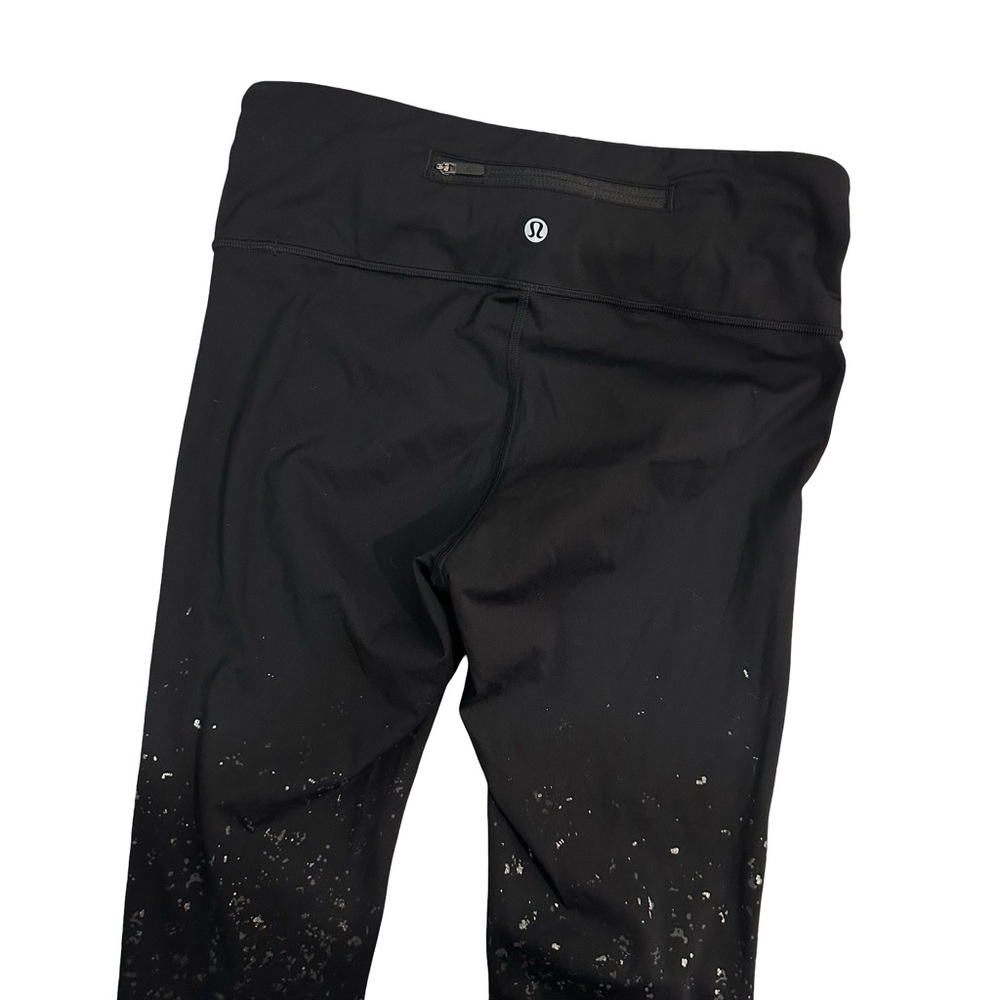 Lululemon Athletica Women’s Black and White Speckled Leggings Size 8 - Picture 4 of 5